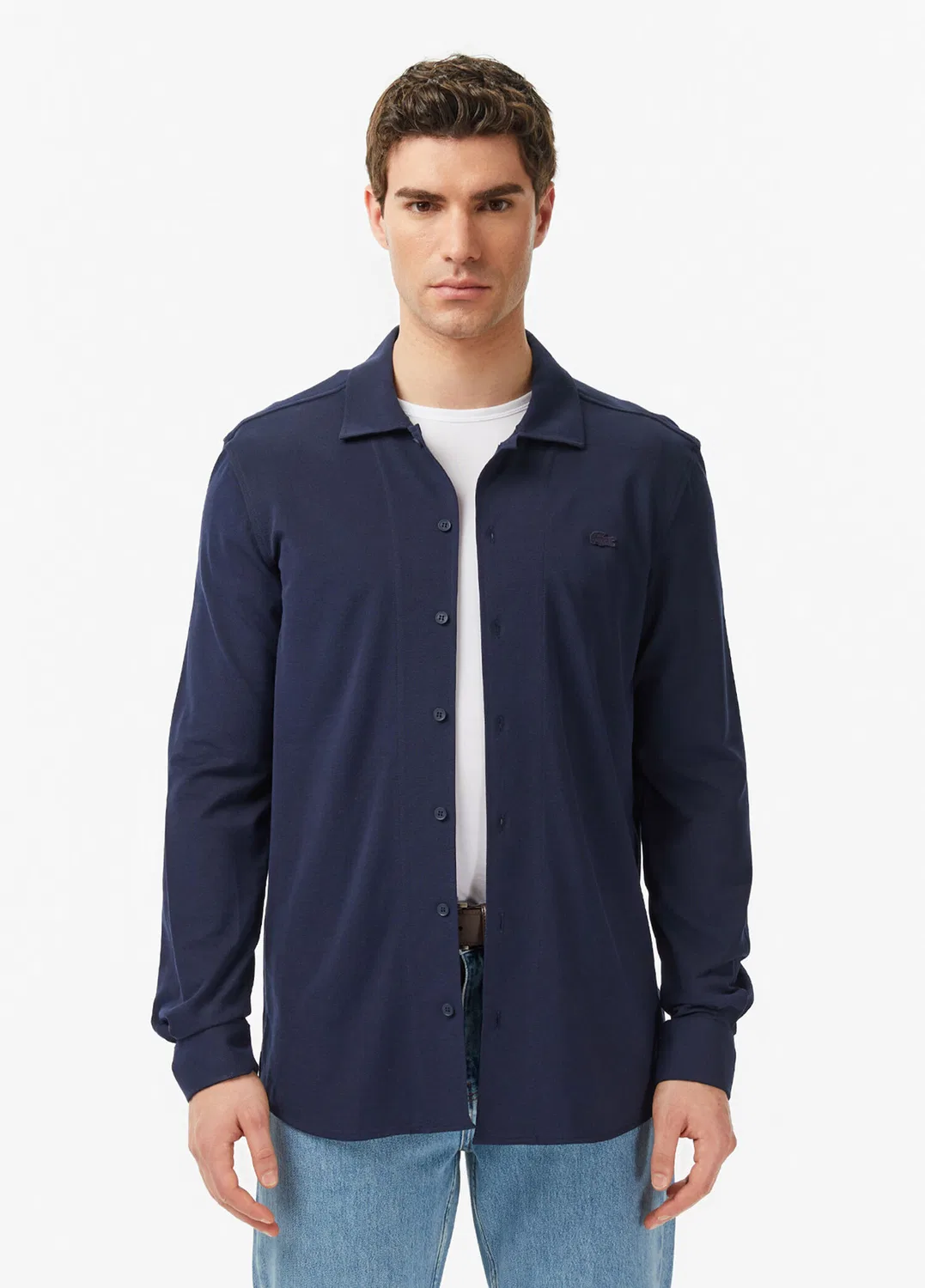 Рубашка slim fit Lacoste Lacoste, navy