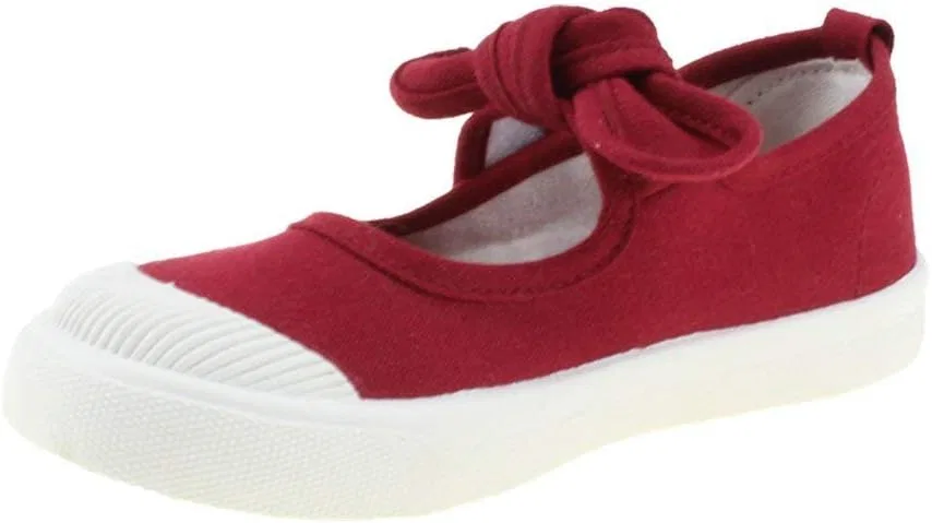 Детские кеды для девочек с бантом Mary Jane TangDao, Red