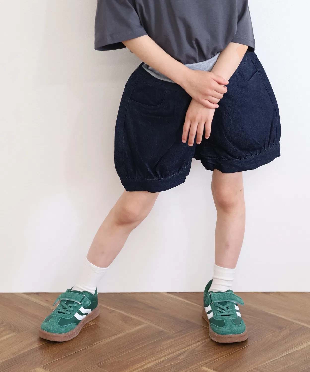 Детские джинсовые шорты с принтом NARNAD KIDS FUNALIVE, Indigo Blue — фото 3
