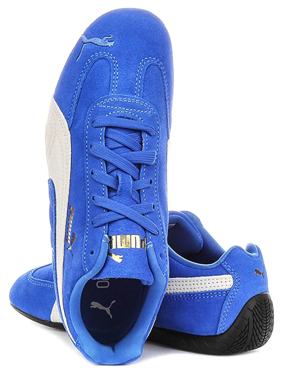 Детские кроссовки для мальчиков из замши Speedcat Og Jr PUMA, Royal Blue — фото 4