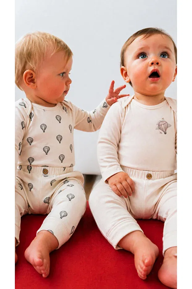 Детские леггинсы для девочек хлопковые 2-Pack 100% cotton combed cotton baby tights + diaper bag Dadamama, White