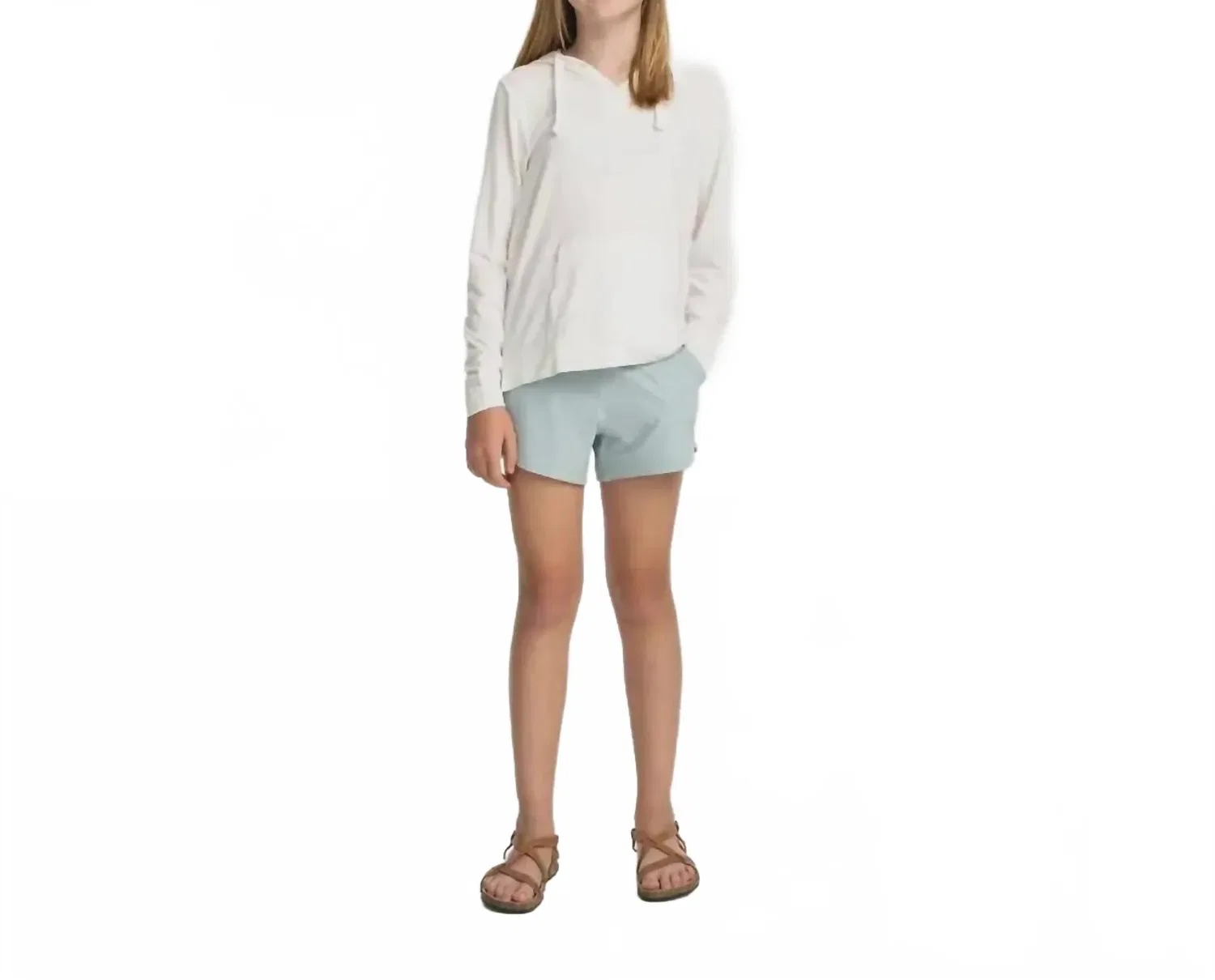 Детские шорты с эластичным поясом и защитой UPF 50+ Breeze FREE FLY, Sea Glass — фото 2