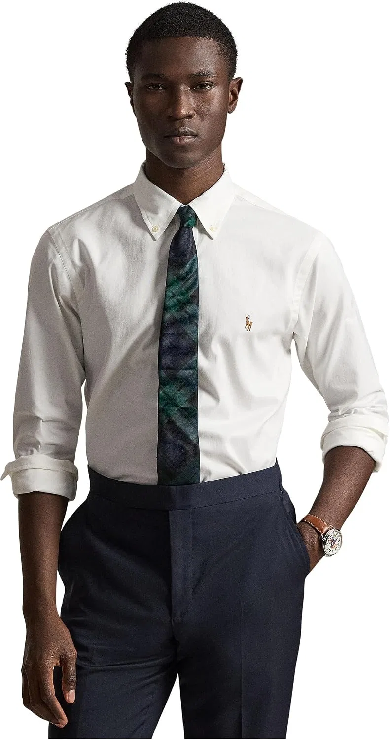 Мужская рубашка классического кроя Performance Oxford, Polo Ralph Lauren, белый