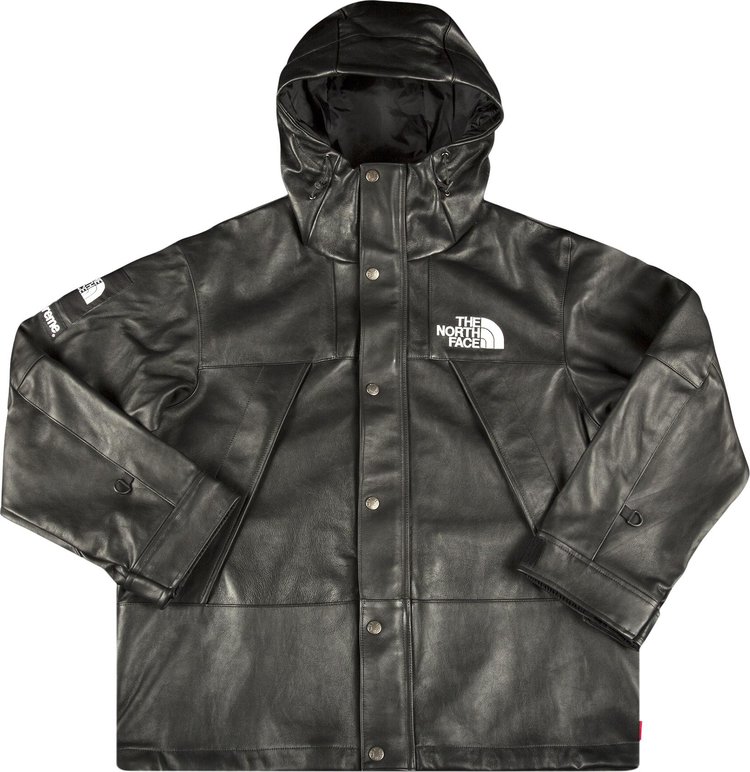 Парка Supreme x The North Face Leather Mountain Parka 'Black', черный - фото