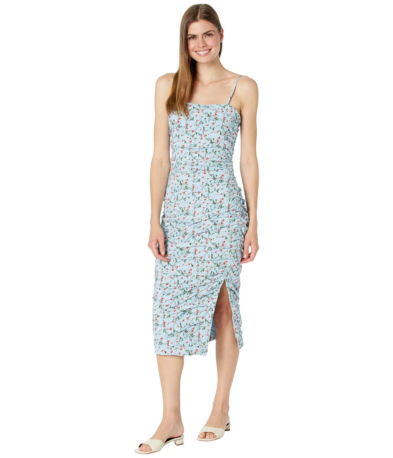 

Платье Bardot, Rouched Floral Midi Dress