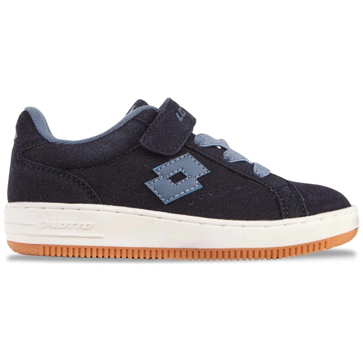 Детские ретро-кроссовки с широкой шнуровкой Lotto, Navy-Midblue