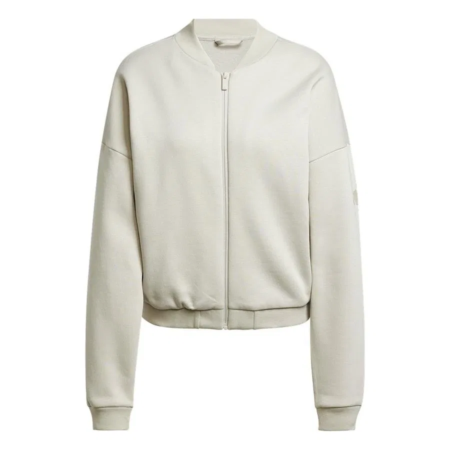 Женская куртка-бомбер с длинным рукавом adidas W Sl+ Fl Bomber JD9972, Бежевый