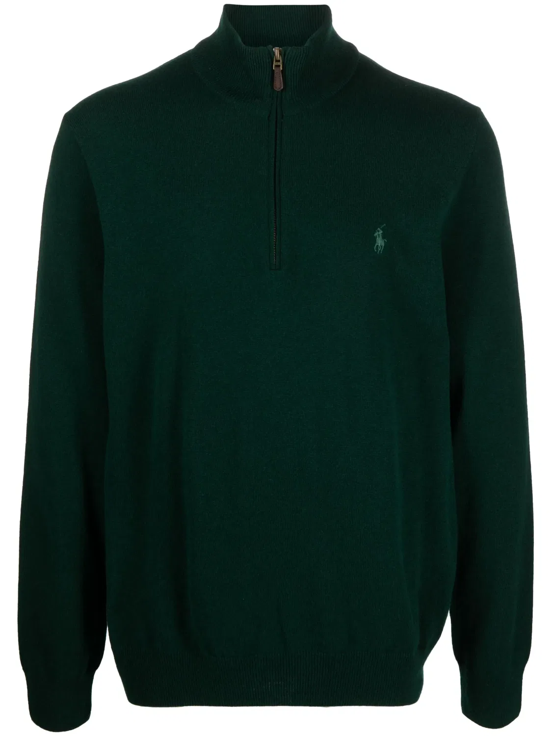 Пуловер из шерсти с логотипом Polo Pony Polo Ralph Lauren, темно-зеленый