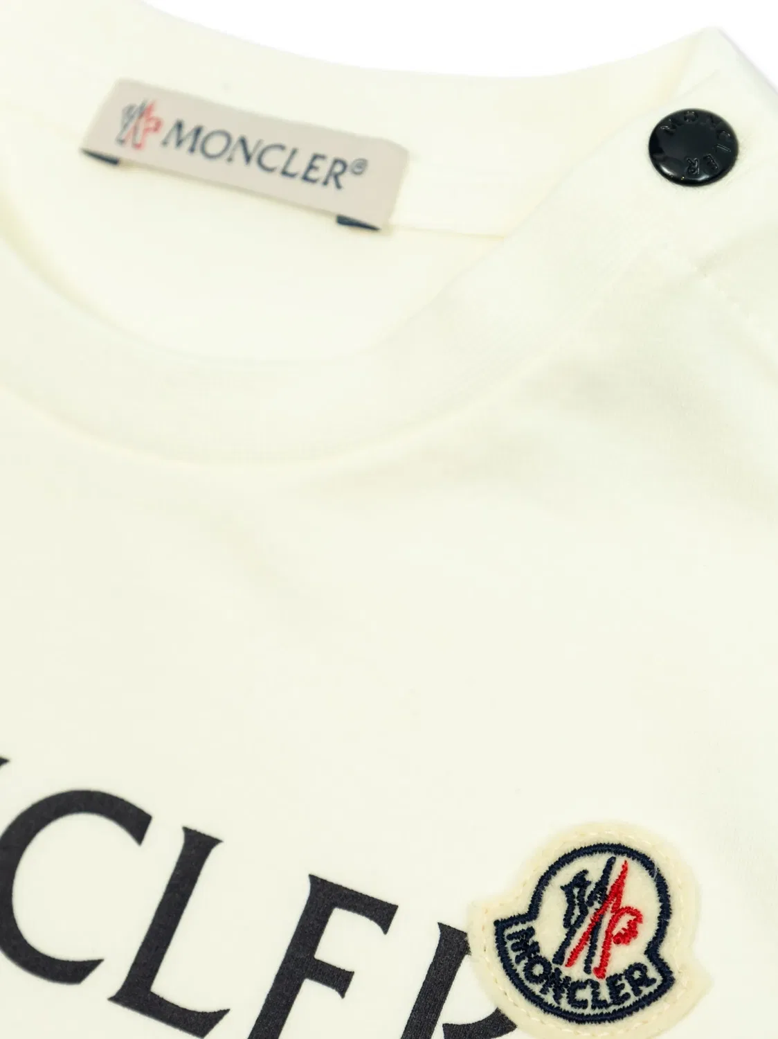 Футболка Moncler, белый — фото 3