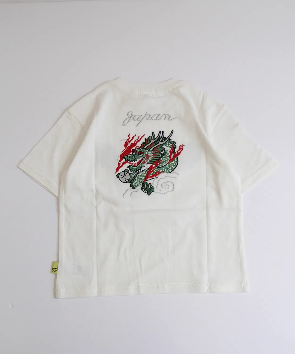 Детская футболка с принтом дракона Dragon Embroidery MAKE YOUR DAY, Black — фото 3