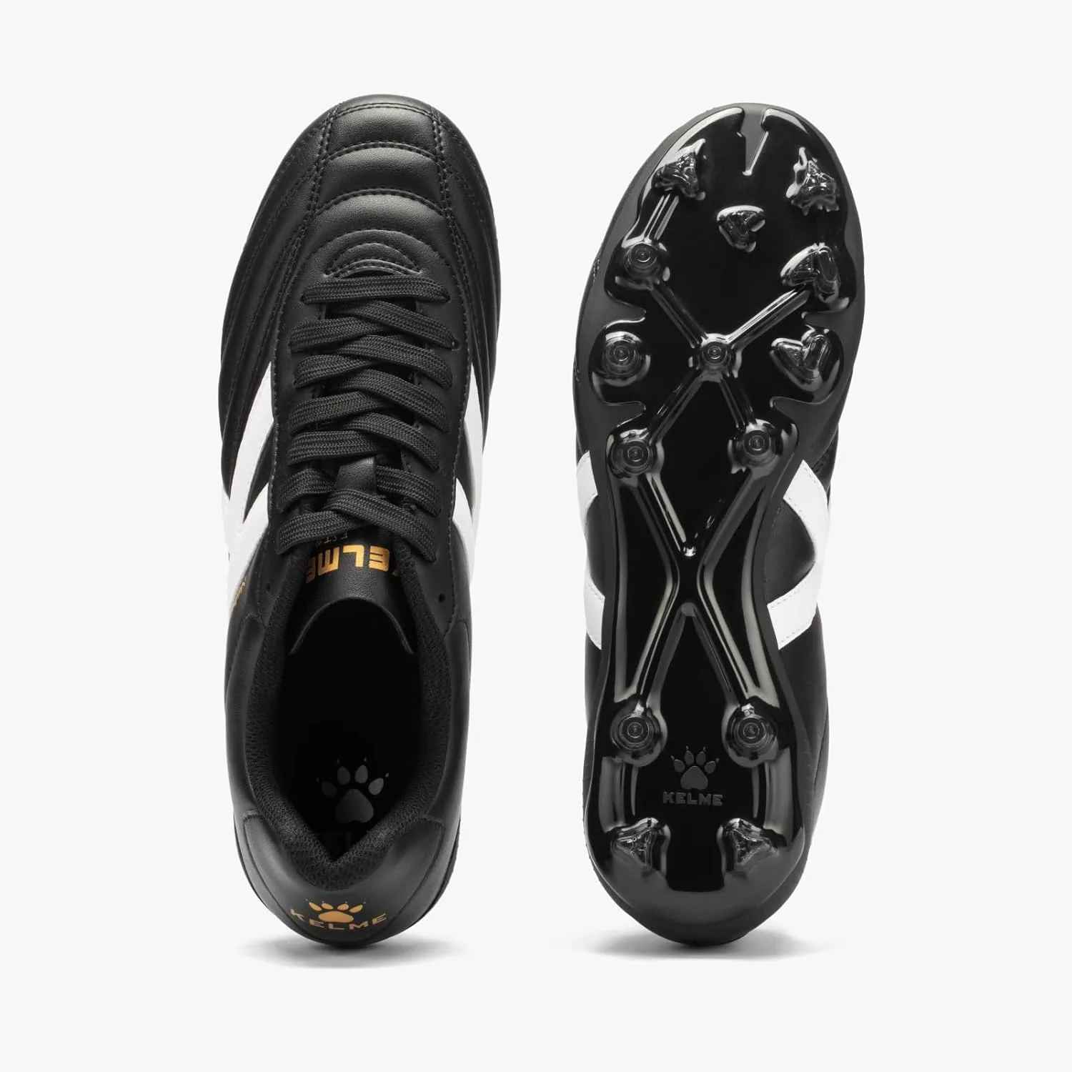 Футбольные бутсы KELME для мужчин, для твердого/искусственного покрытия, легкие для уличного футбола, черный — фото 3