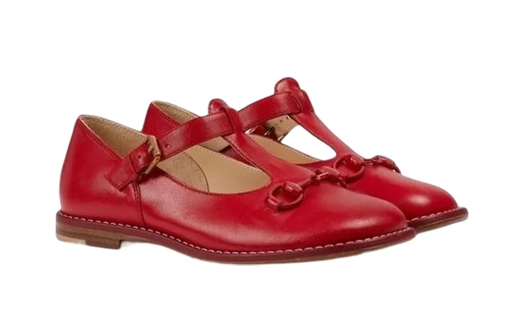 Детские кроссовки Gucci Breathable Lifestyle, повседневные, красные — фото 3