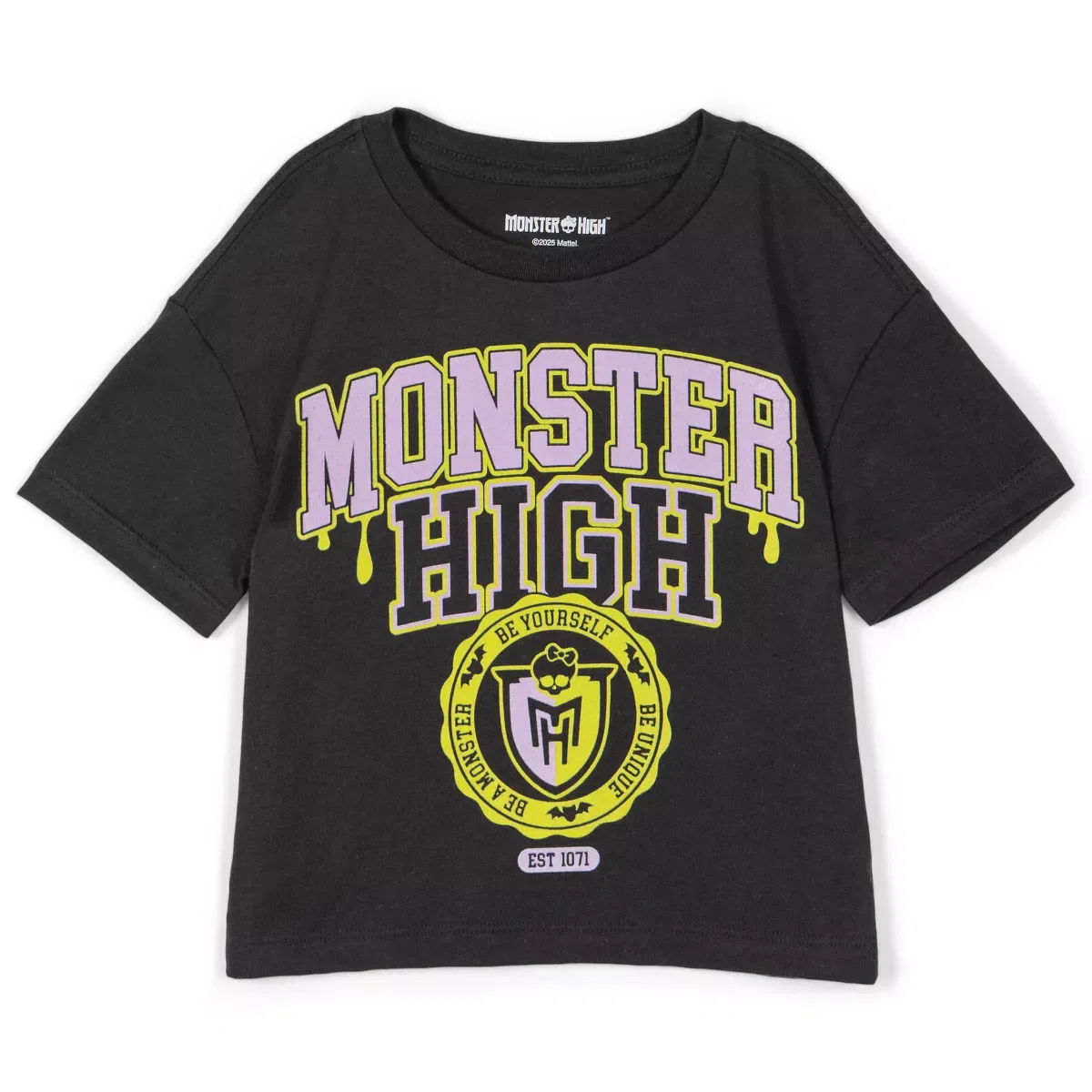 Детская футболка с принтом Monster High Boxy T-Shirt Monster High, Black