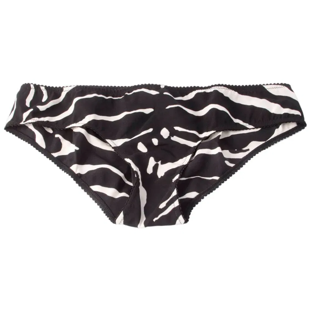 Женские трусы с принтом Zebra Dolce & gabbana, Black
