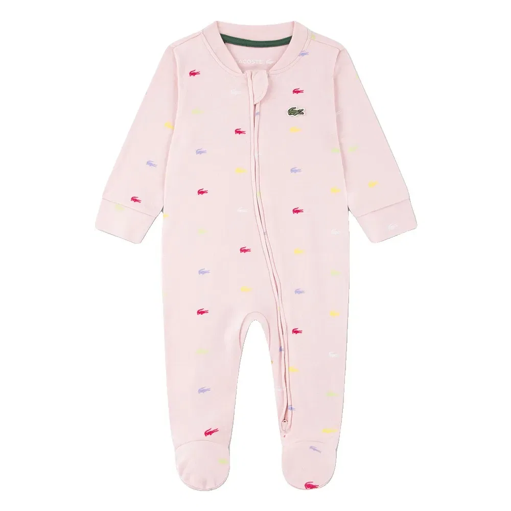 Комбинезон длинный рукав Lacoste Kids, розовый
