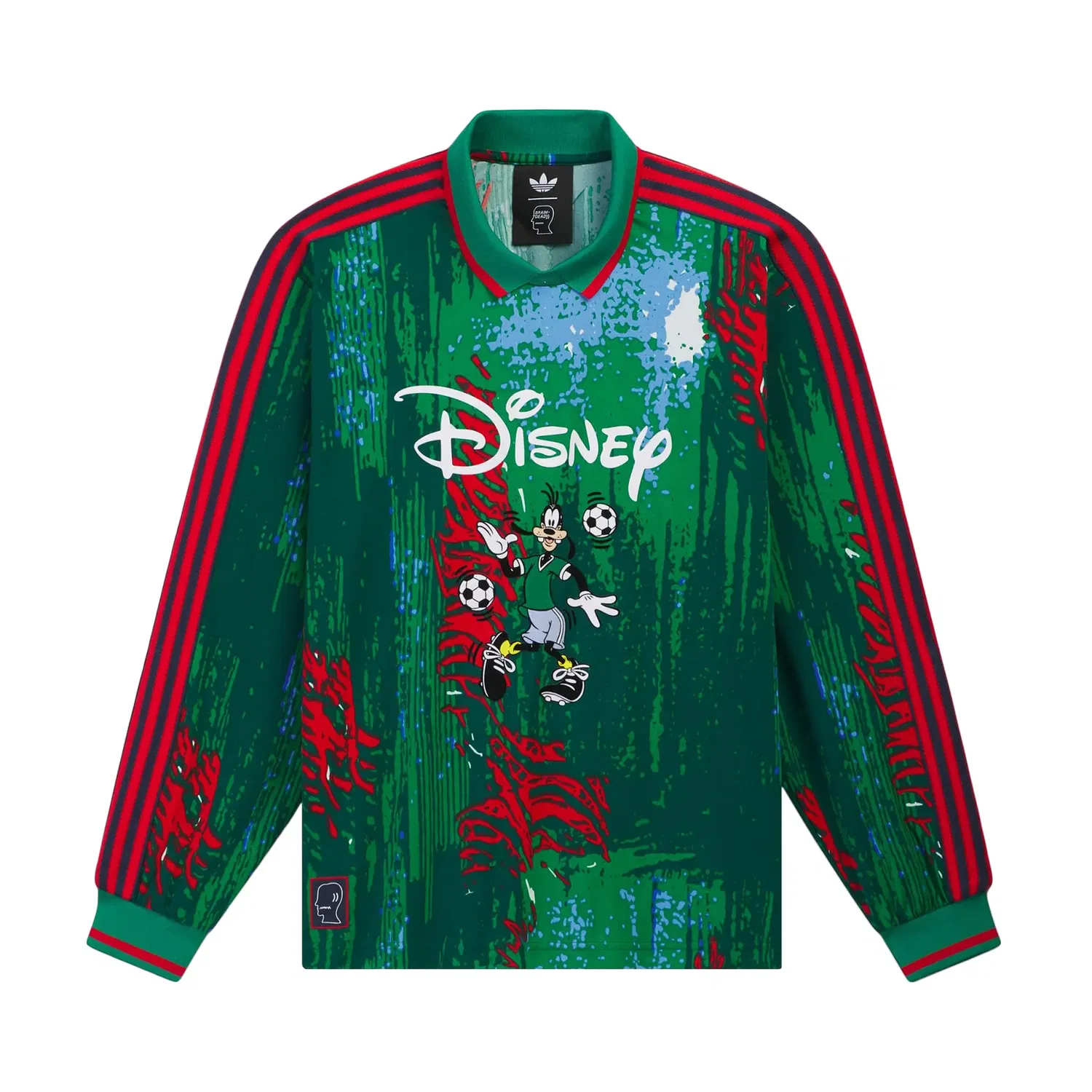 Футболка с длинными рукавами Adidas x Brain Dead x Disney, красный