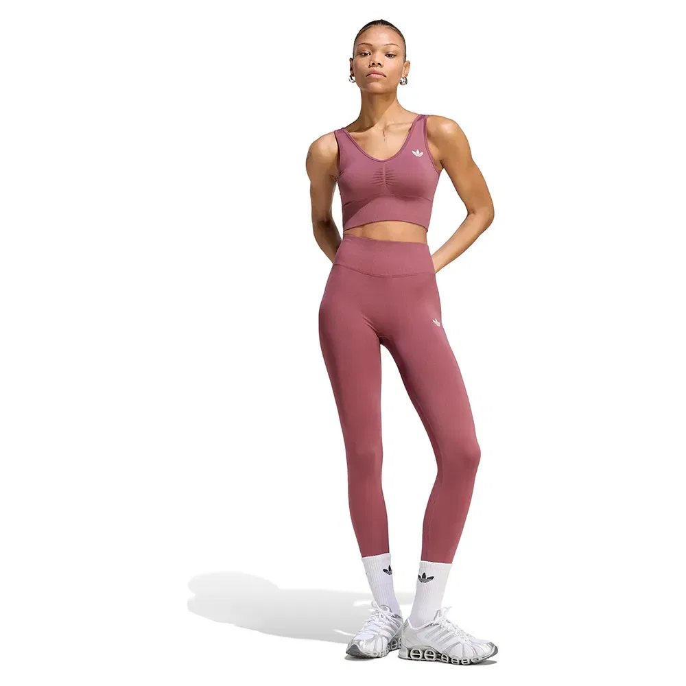 Женские леггинсы бесшовные Essentials Seamless Adidas Originals, Pink — фото 4