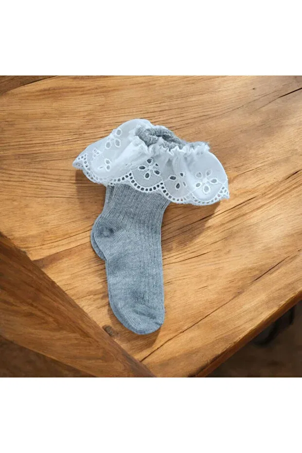 Детские носки кружевные Özkardeşler Baby, Gray