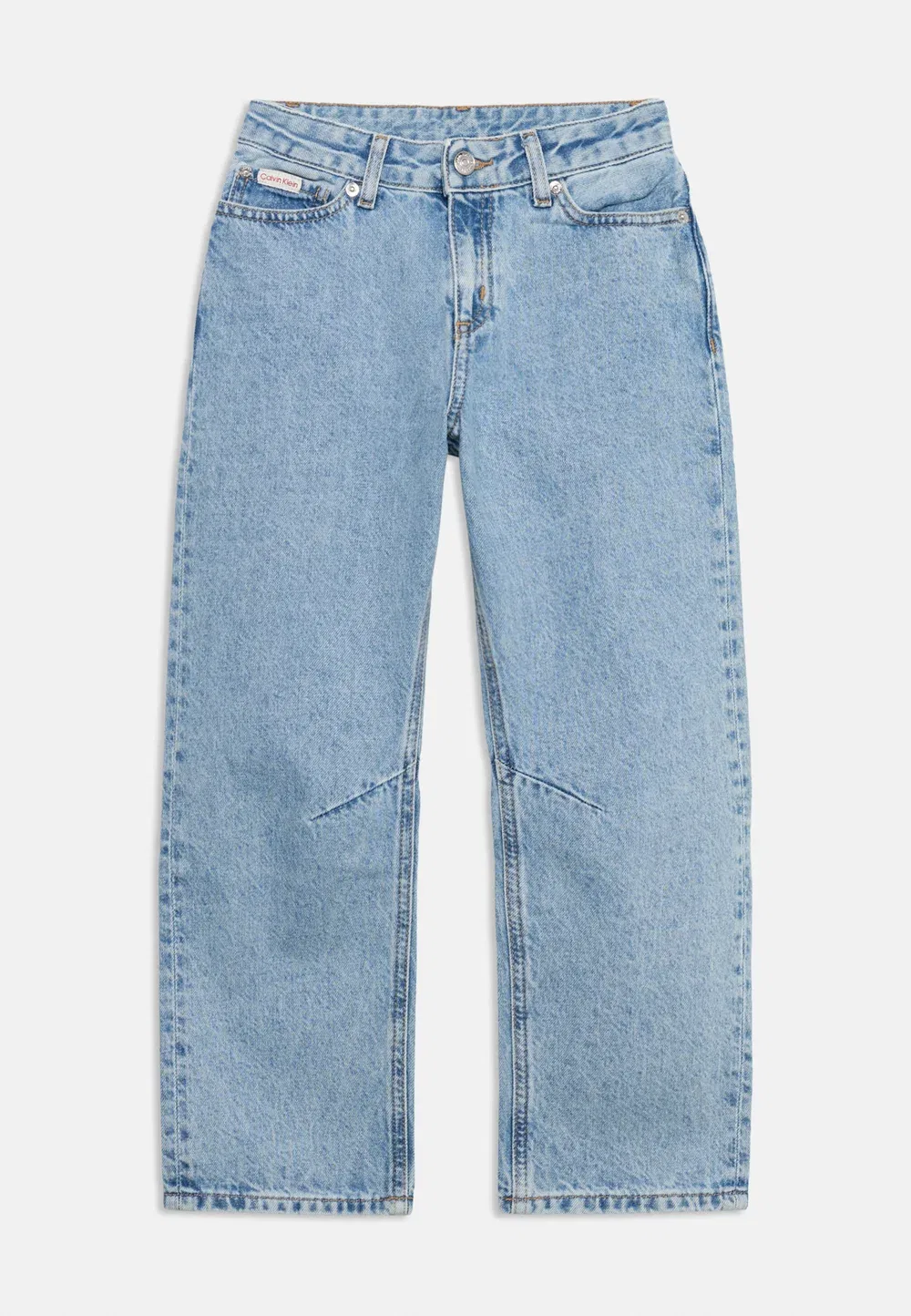 Джинсы прямого кроя с широкими штанинами Calvin Klein Jeans, Stone Mid Blue Wash — фото 3
