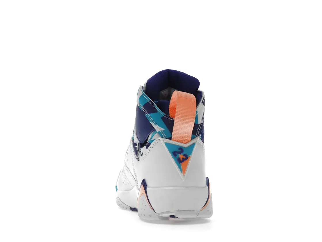 Детские кроссовки Lifestyle Jordan 7 Retro Jordan, White/White/Chlorine Blue — фото 4