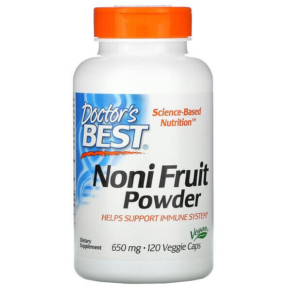 

Порошок плодов нони Doctor's Best 650 мг, 120 капсул