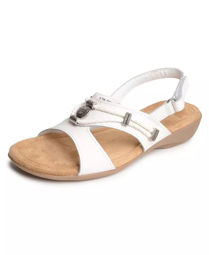 

Женские босоножки Silvie с ремешком на пятке Minnetonka, белый