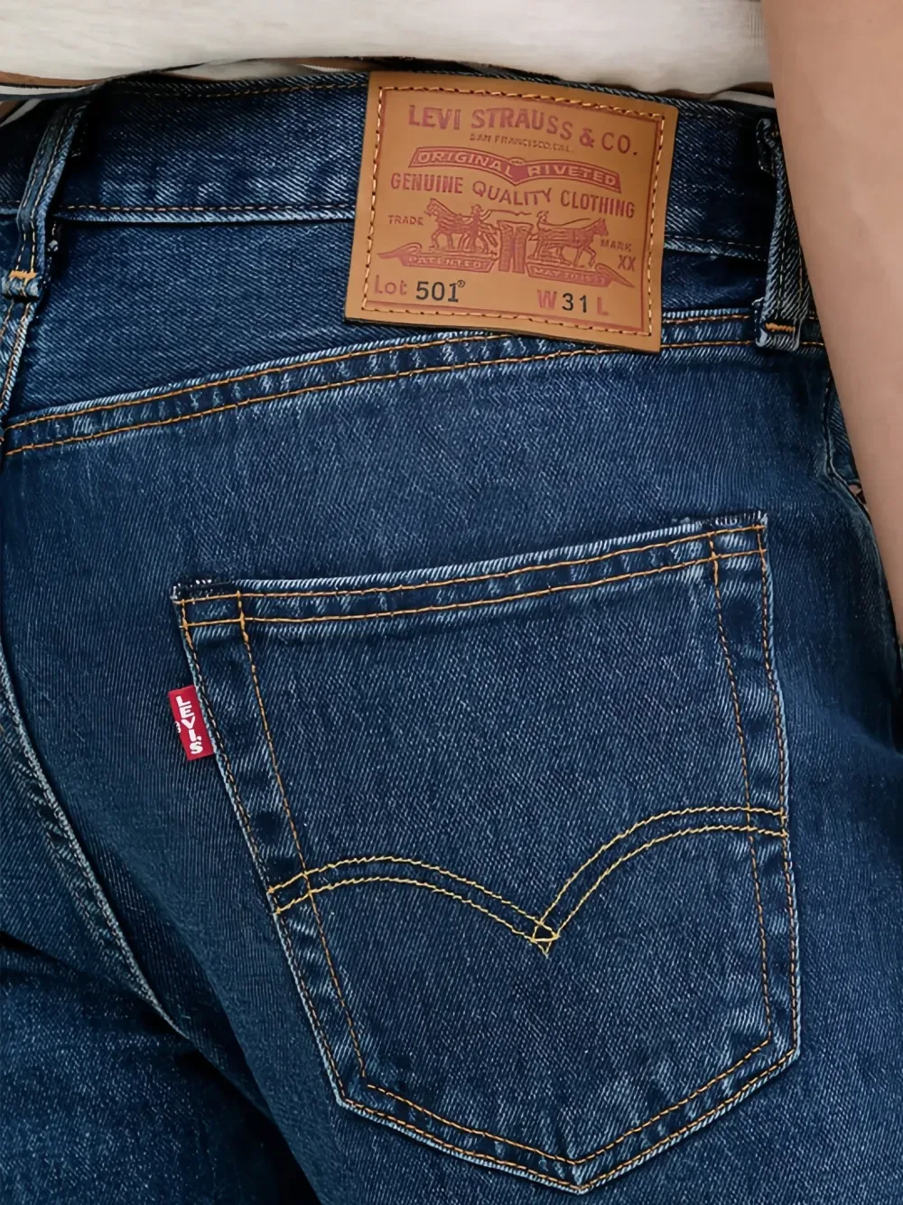 Шорты с нашивкой с логотипом 501 Levi'S, синий — фото 4
