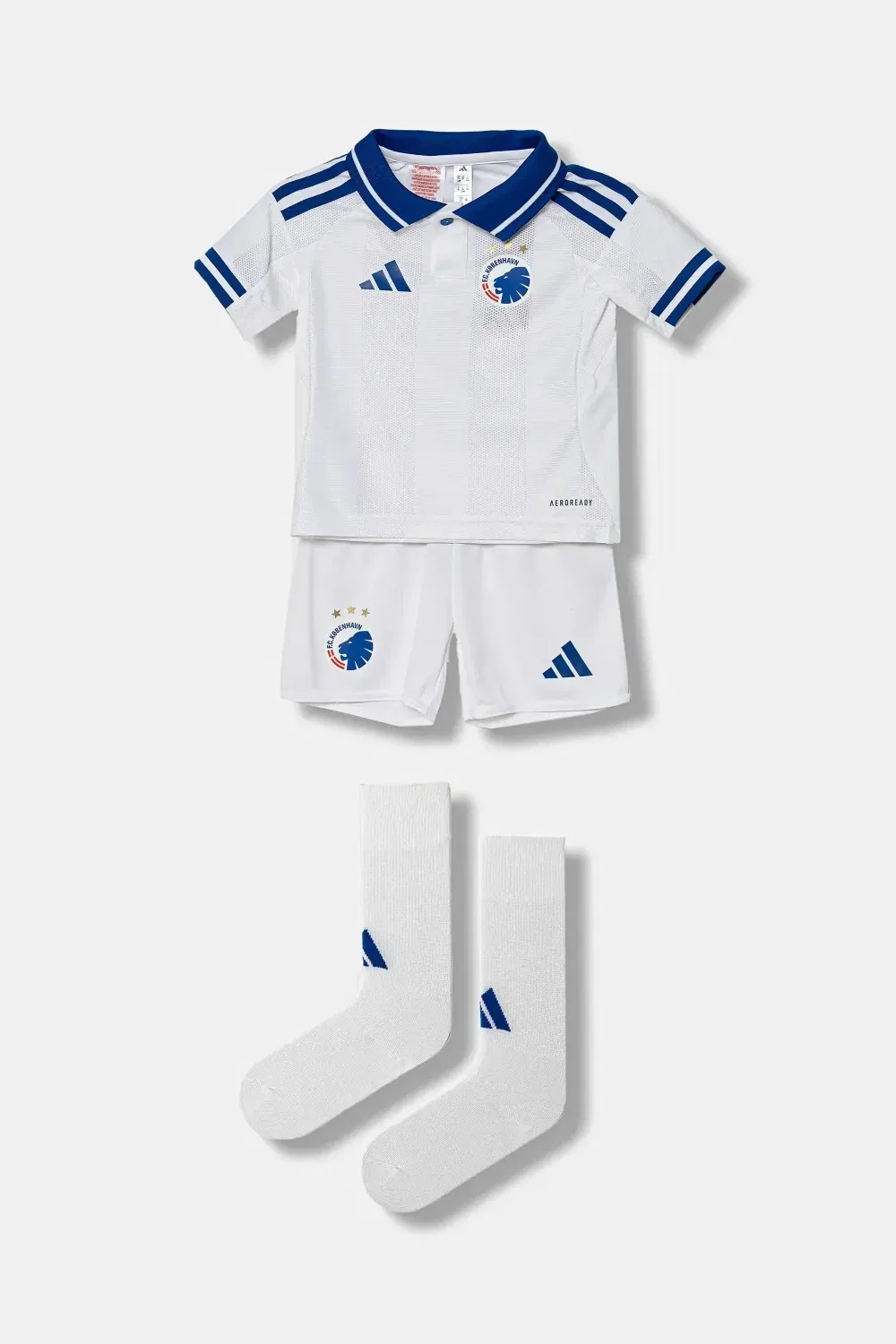 Комплект из трех предметов с логотипом Adidas Kids, белый