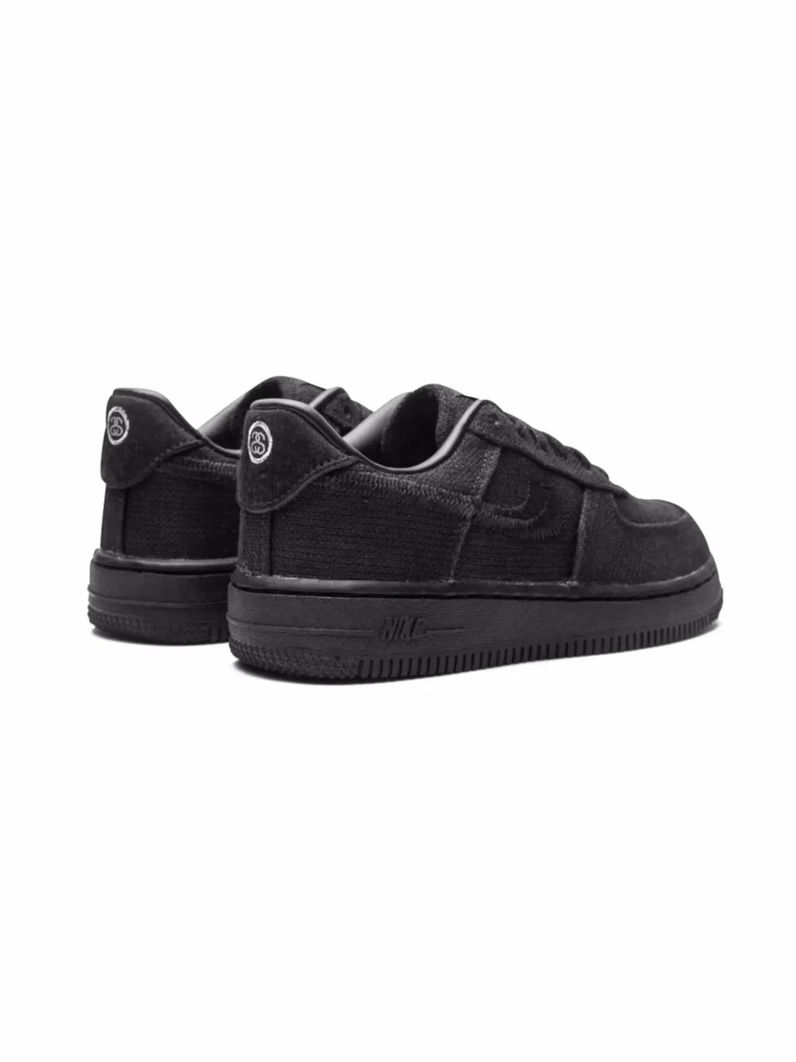 Кроссовки Stussy x Nike Force 1 Черные — фото 4