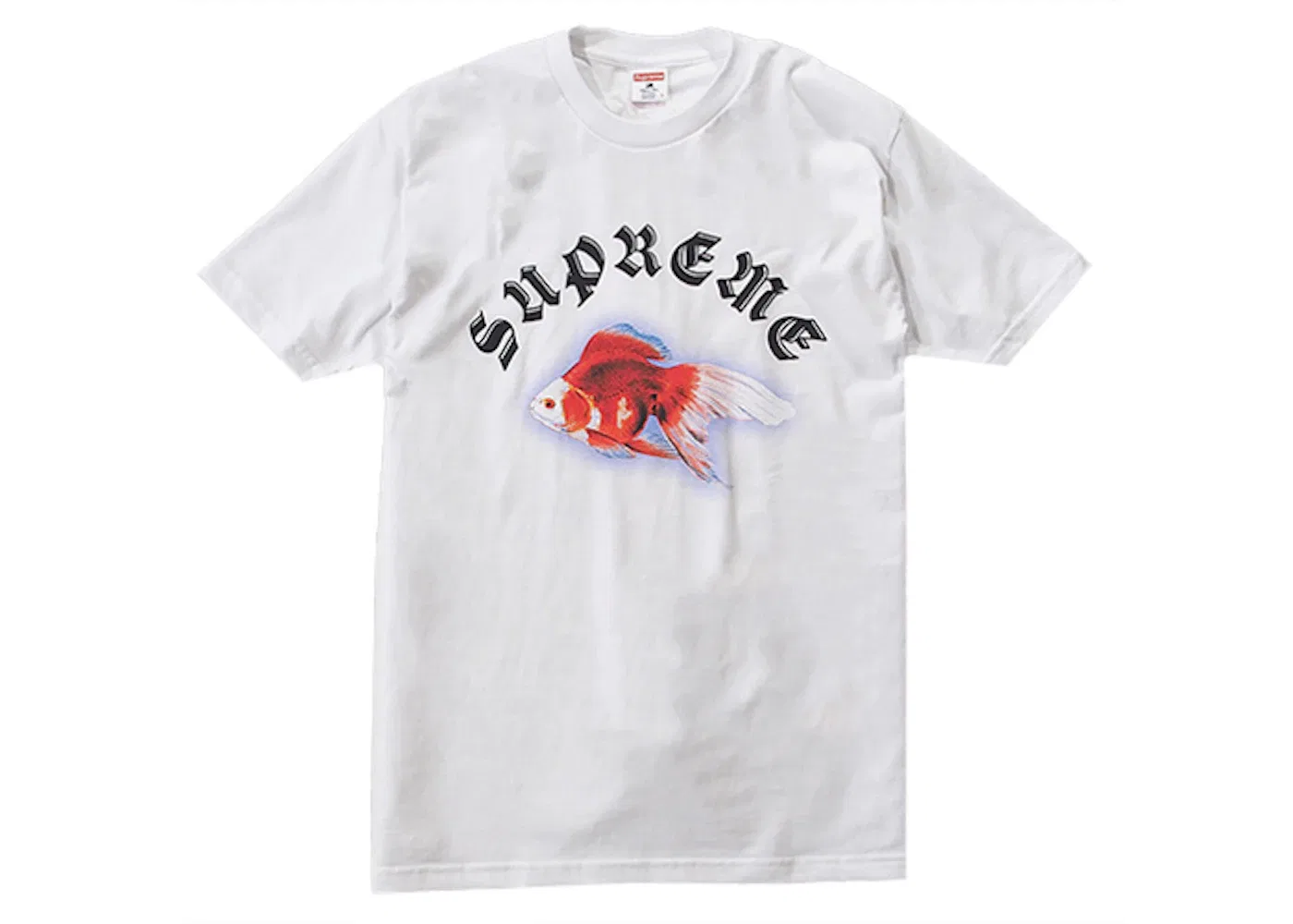 Мужская футболка с принтом Supreme Sasquatchfabrix Goldfish Tee, White