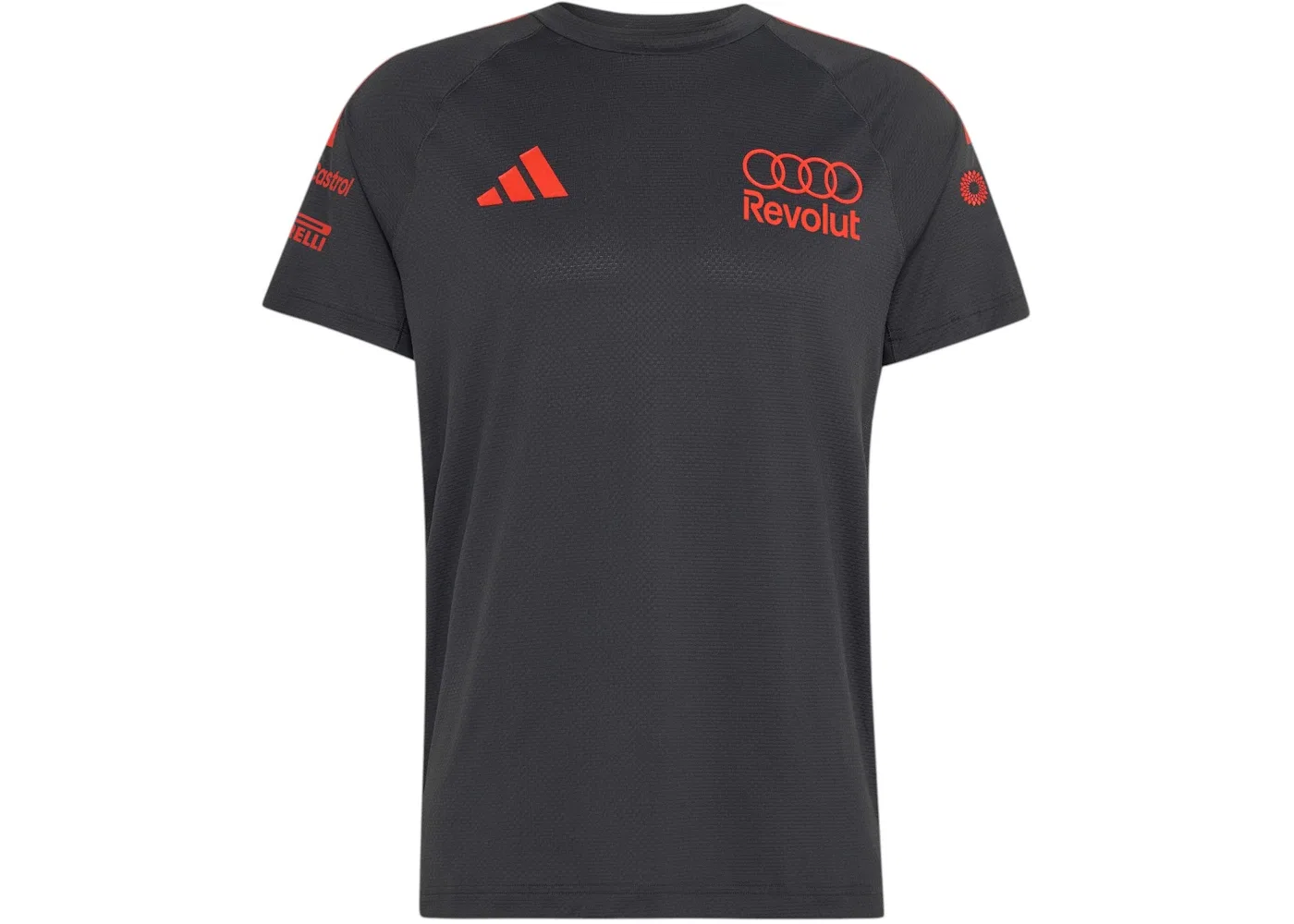 Мужская джерси Audi Revolut F1 Team Mechanics Adidas, Utility Black/Hi-Res Red