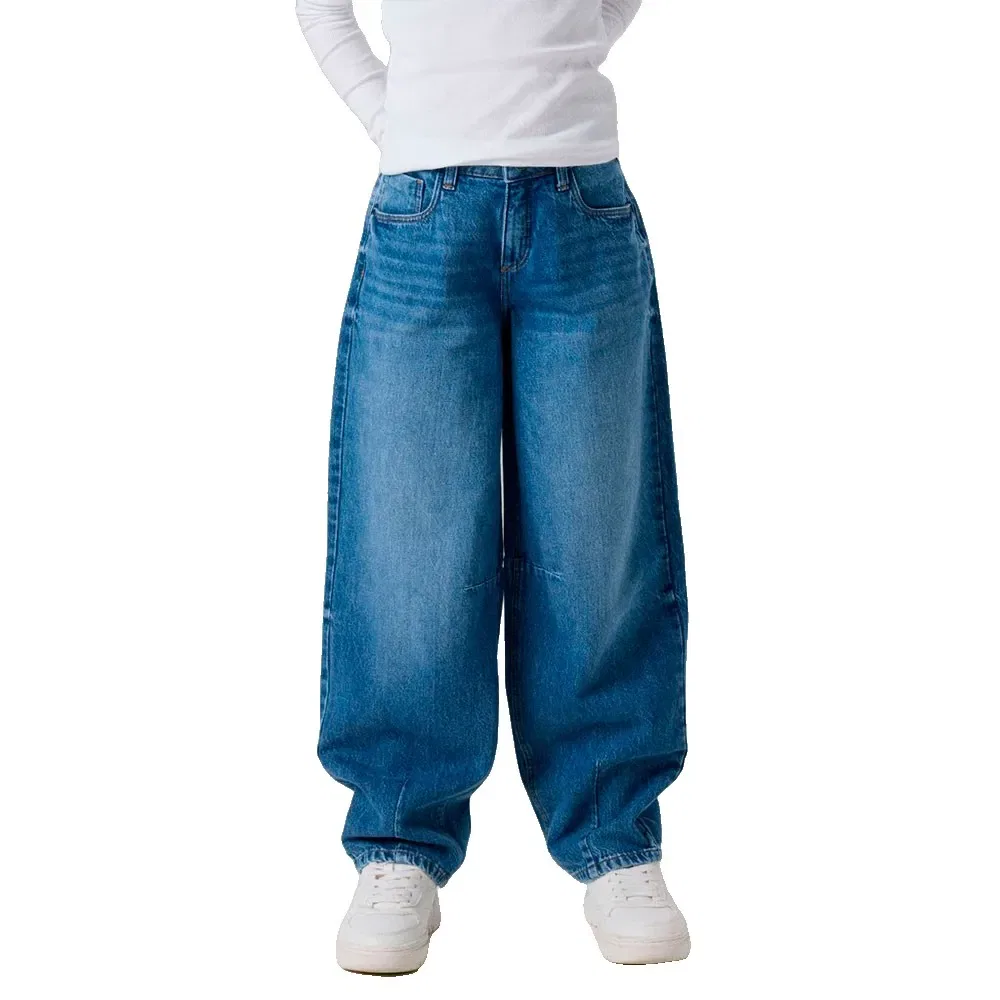 Детские джинсы для девочек с бочкообразным кроем Bella Barrel Fit Name it, Blue