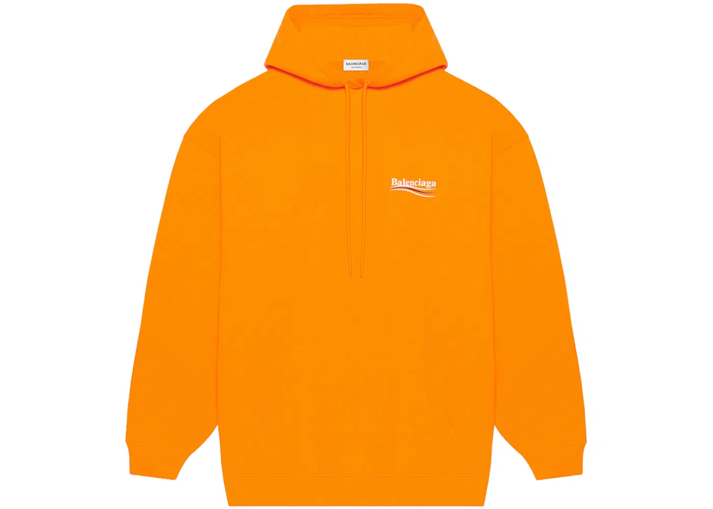 Мужской худи свободного кроя Balenciaga, Fluo Orange