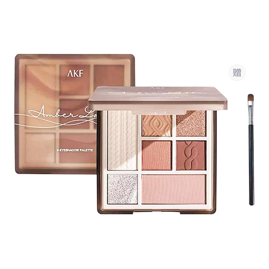 

Палитра теней для век 7 цветов, легко растушевывается, велюровый шиммер, естественные, устойчивые к размазыванию, не переходят на кожу, 9 г, кисть в подарок AKF