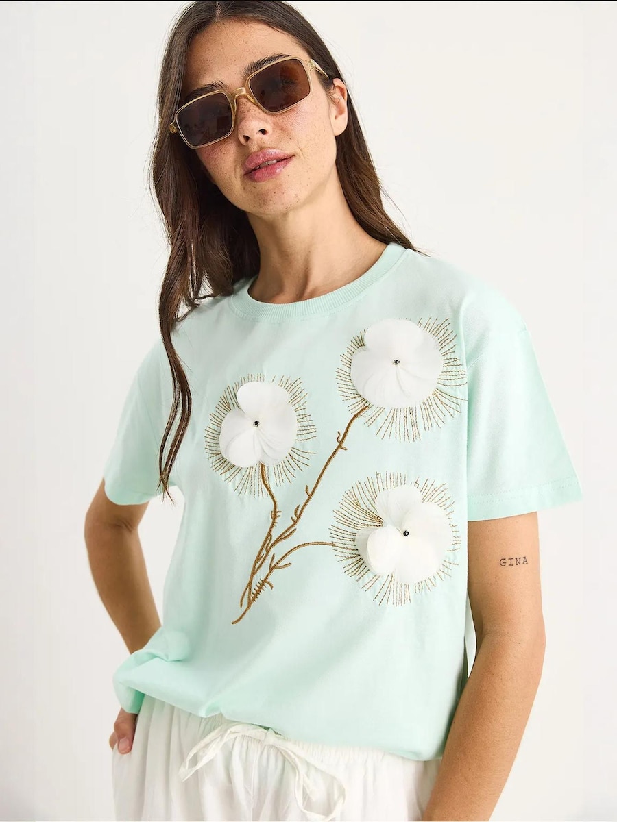 

Рубашка Bianco Lucci, оливковый/мятный