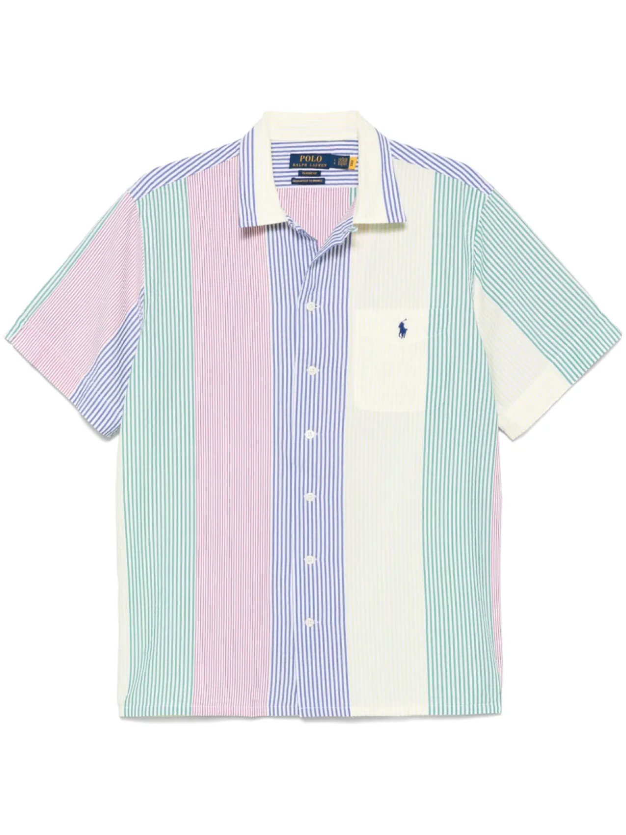 

Рубашка Polo Ralph Lauren из ткани сирсакер, синий