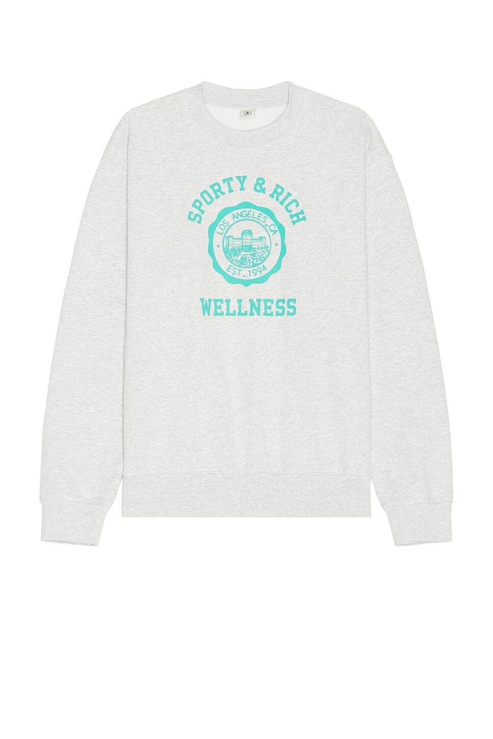 

Свитер мужской Emblem Crewneck Sporty & Rich, цвет Heathery Grey