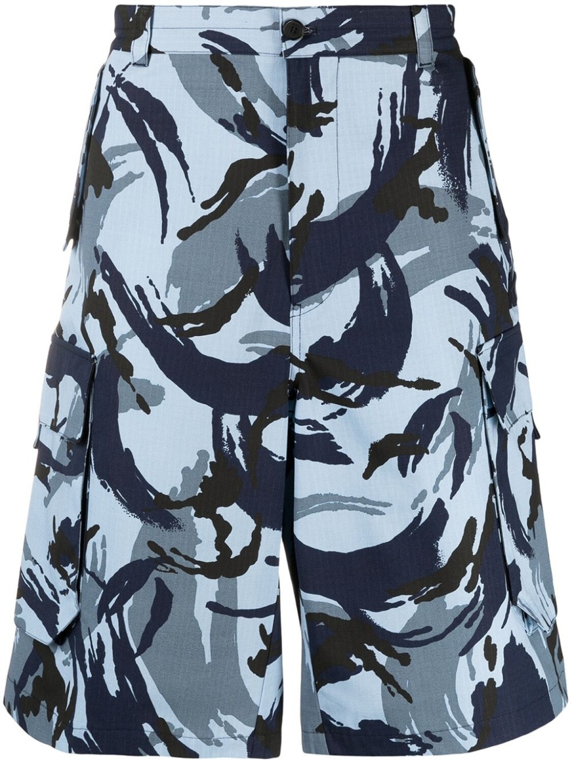 

Kenzo шорты карго Tropic Camo, синий