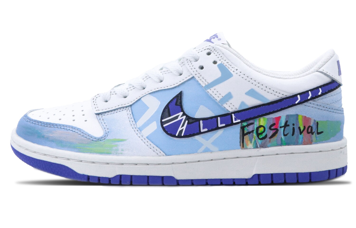 

Кроссовки Nike Skateboarding Shoes Women's Low-top Blue/white, голубой, Синий, Кроссовки Nike Skateboarding Shoes Women's Low-top Blue/white, голубой