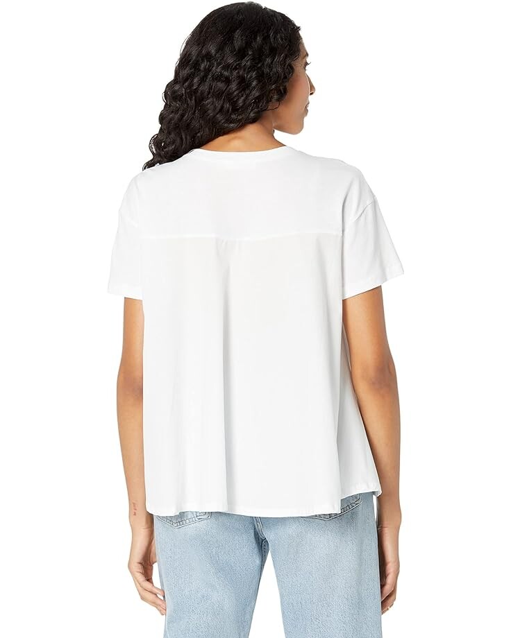 

Футболка MANGO Panuelo T-Shirt, белый