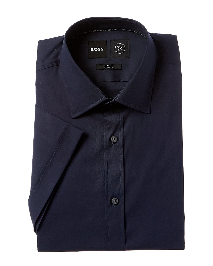 

Рубашка-платье Hugo Boss Hank Slim Fit Boss by Hugo Boss, синий