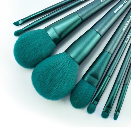 Серия Eigshow Beauty Jade Набор из 8 зеленых кистей премиум-класса + футляр — фото 3