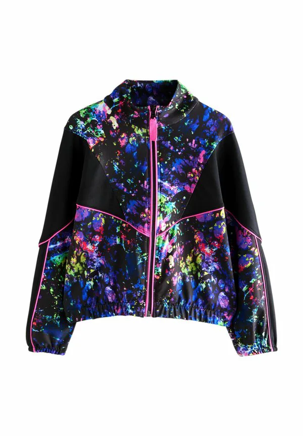 Стандартная тренировочная куртка на молнии Next, Black Multi Splat
