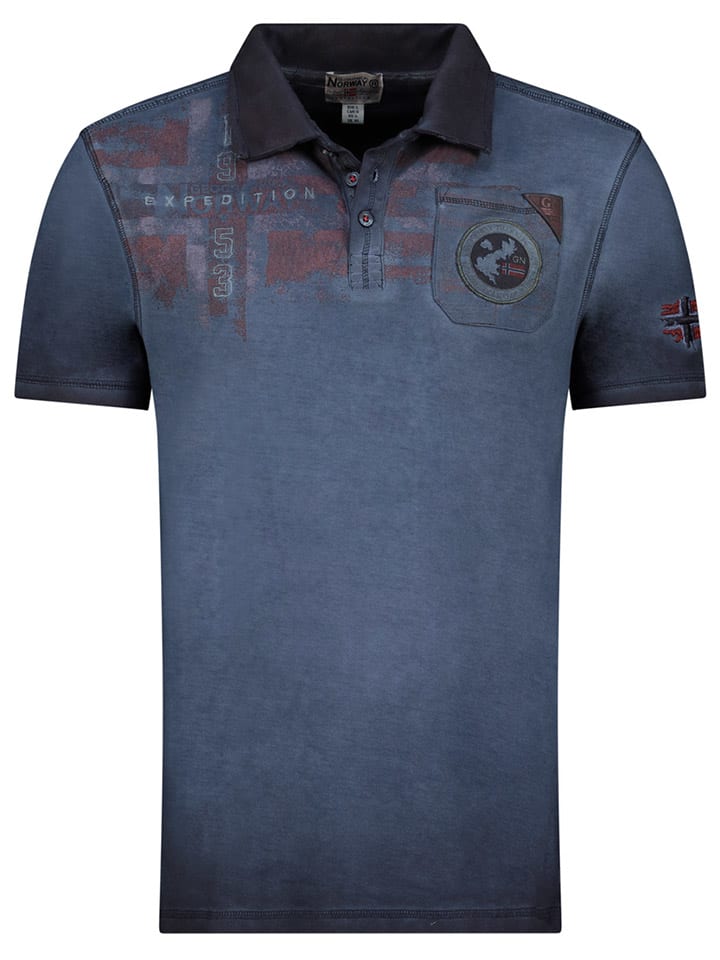 

Рубашка-поло Geographical Norway, темно-синий