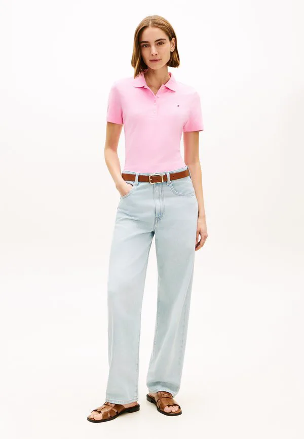Поло-Рубашка из пике приталенного кроя 1985 года. Tommy Hilfiger, Rose Petal — фото 2