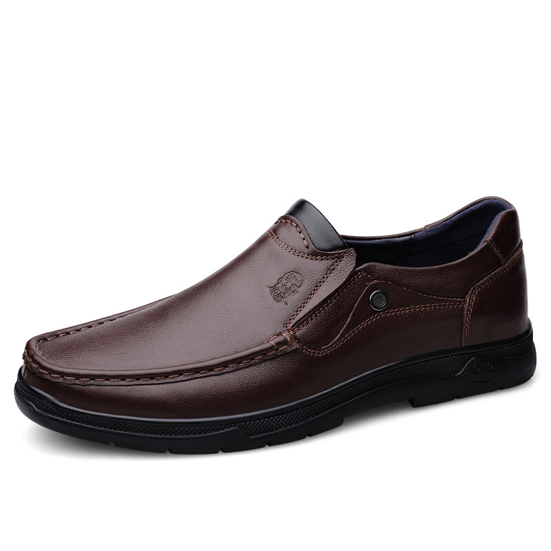 Туфли мужские Men"s Casual Men Low-Top Laorentou, темно-коричневый — фото 2