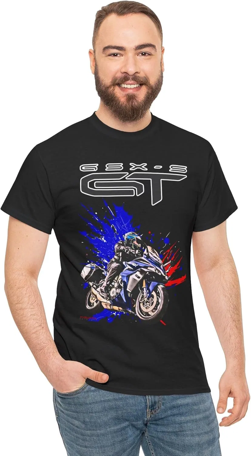 Футболка для владельцев GSX-S1000GT - высокотехнологичный туристический подарок - футболка для спортивного мотоцикла мощностью 150 л.с — фото 2