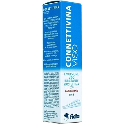 Эмульсия Fidia Farmaceutici — Connettivina Увлажняющая защитная для лица, 50 мл — фото 2