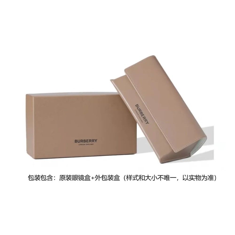 Burberry Очки солнцезащитные с черепаховой оправой оверсайз, Black/Gray — фото 4