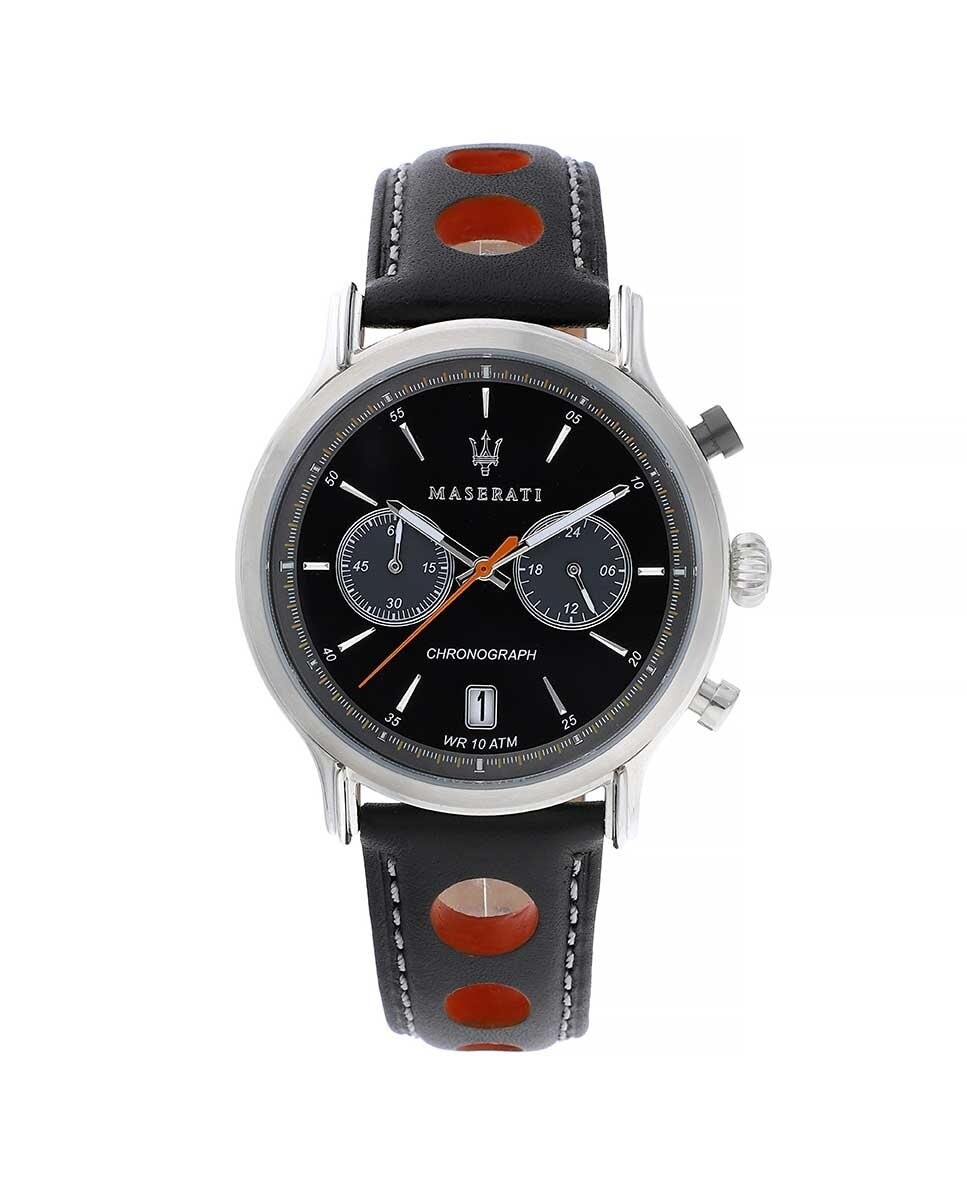 

Мужские часы Racing R8851138003 из кожи с черным ремешком Maserati, черный